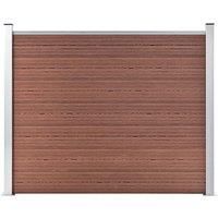 Fence Panel WPC 180x146 cm Brown