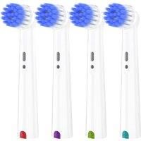 Replacement Toothbrush Heads Compatible with Oral B Electric Toothbrush, Soft Sensitive Care Brush Head for Pro, D, Smart Series