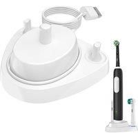 Replacement Charger Base for Oral B Electric Toothbrush, Inductive Charging Stand with Brush Heads