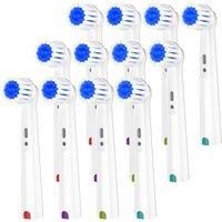 Sensitive Care Toothbrush Heads Compatible with Oral B Electric Toothbrush, Replacement Brush Head
