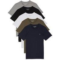 Jack & Jones Jack & Jones Small Logo 5 Pack T-Shirt - Multi