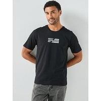 Jack & Jones Small Box Logo T-Shirt - Black