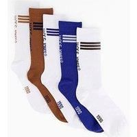 Jack & Jones 5 Pack Tennis Crew Socks - Multi