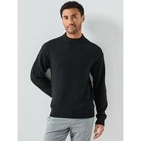 Jack & Jones Urban Heavy Gauge Knitted Jumper - Black