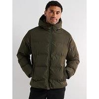 Jack & Jones Soho Hooded Large Bellow Quilted - Dark Green
