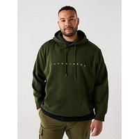 Jack & Jones Plus Size Star Linear Logo T-Shirt - Green
