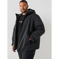 Jack & Jones Brandon Plus Size Transitional Hooded Padded - Black