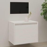 Wall Cabinet White 45x30x35 cm Solid Pinewood