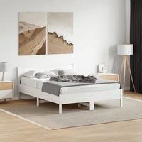 Bed Frame without Mattress White 120x190 cm Small Double Solid Wood Pine