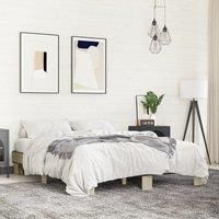 Bed Frame without Mattress Sonoma Oak 150x200 cm King Size