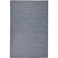 Outdoor Flatweave Rug 120x170 cm Blue
