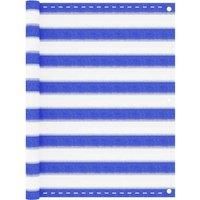 Balcony Screen Blue and White 90x400 cm HDPE