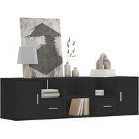 Corner Cabinet Black 160x40x45 cm Engineered Wood