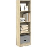 Bookcase Sonoma Oak 40x24x143 cm Engineered Wood