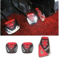 Universal Car Styling Racing Pedals Universal Automatic Manual Brake Pedals Foot Pad Set Kit Pedals