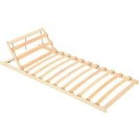 Slatted Bed Base with 13 Slats Adjustable Head 90x200 cm