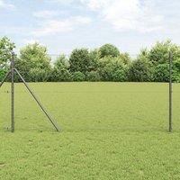 Hexagon Fence Grey 1.2x10 m Steel
