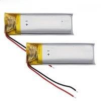2pcs 3.7V 180mAh 0.666Wh Rechargeable Li Lithium-ion Battery 501235 Repair Bluetooth Speaker GPS MP3