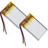 2pcs 3.7V 150mAh 0.555Wh Rechargeable Li Lithium Li-ion Battery 302030 JST 2Pin For GPS Bluetooth Headphones Headset Speaker