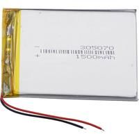 3.7V 1500mAh 5.55Wh Replacement Rechargeable Li Lipo Battery 305070 For GPS Ebook Ipad MID LED