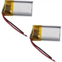 2Pcs 3.7V 70mAh Rechargeable Li Lipo Battery 401120 For Headset MP3 GPS Camera Driving Recorder