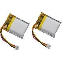 2pcs 3.7V 300mAh 1.11Wh Rechargeable Li Liion Replacement Battery 702025 JST 3pin 1.25mm Connector
