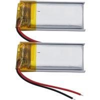 2Pcs 3.7V 250mAh 0.925Wh Rechargeable Replacement Li Lipo Battery 551430 For GPS Sat Nav MP3 MP4