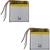2 pcs 3.7V 330 mAh 1.221Wh Thermistor NTC 3-Wires Rechargeale Li-Polymer Li Lithium Battery 333133