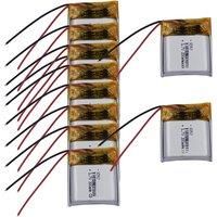 2pcs 3.7V 200mAh 0.74Wh Li-Polymer Rechargeable Li Battery 601818 For 3D Glasses