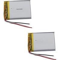2pcs 3.7v 320mah 1.18Wh Li Lithium Battery 353040 Li-ion 3-Wires NTC Thermistor For GPS Mp4