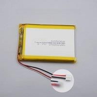 3.7V 2500mAh 9.25Wh 3Wires Thermistor LiPolymer LiPo Li Battery 605068 JST 3Pin 2.0mm Plug