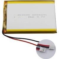 3.7V 6000mAh 22.2Wh Rechargeable LiPolymer Li Lithium Battery 906090 JSTPH 2.0 2Pin Connector For