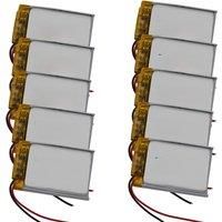 2pcs 3.7V 600mAh 2.22Wh Li-Polymer Li Battery 602535 MOLEX 51146 For Car DVR GPS