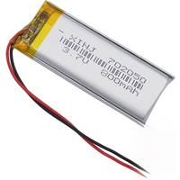 3.7V 800 mAh 2.96Wh 702050 Rechargeable Li-Polymer Li Li-ions Battery JST 2pin 1.25mm Connector For