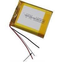 3.7V 3200mAh 11.84Wh Polymer Li Lithium Battery 124050 Lipo Thermistor NTC 3-Wire For Reader GPS Power Bank E-Book PAD Tablet PC