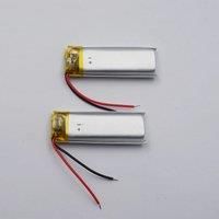 2pcs 3.7V 180 mAh Rechargeable Polymer Li Battery 501235 Lipo For Bluetooth Speaker Headphones GPS
