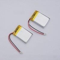2pcs 3.7V 400mAh 1.48Wh Li-Polymer Li-ion Battery 502535 JST-SH 1.0mm 3Pin For GPS Headsets