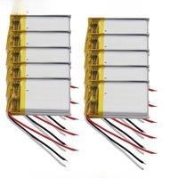 2pcs 3.7V 250mAh 0.925Wh 502030 Li Li-ion Battery MOLEX 51146 For Car DVR GPS