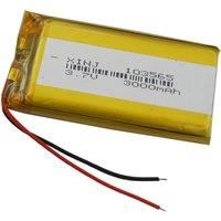 XINJ 3.7V 3000mAh 11.1Wh Polymer Li Lithium Lipo Battery 103565 For Phone GPS Bluetooth Speaker PAD