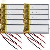 1/2/5/10pcs 3.7V 130 mAh Rechargeable Polymer Lipo Battery 401230 For Satnave Headphones Bluetooth