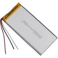3.7V 4000mAh 14.8Wh Li-Polymer Replacement Rechargeable Li Battery 6050105 NTC 3-Wires Thermistor For GPS PSP Bluetooth Speaker
