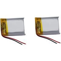 2pcs 3.7v 400mah 1.48Wh Li Lithium Battery 902025 Li-ion 3-Wires Thermistor Repair GPS Bluetooth