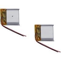 2Pcs 3.7V 200mAh 0.74Wh Rechargeable Li-polymer Li Battery 601818 For GPS Camera Driving Recorder Bluetooth Speaker Recording