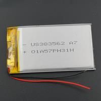 3.7V 850 mAh Polymer Li Lithium Battery Lipo 383562 For GPS MP4 Camera Driving Recorder LED Light