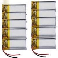 2 pcs 3.7V 0.407Wh 110mAh Li Battery 501225 Li-ion For Bluetooth Headphones pen