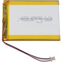 3.7V 2500mAh 9.25Wh Rechargeable Lipo Battery 3Pin MOLEX 51146 Plug 306080 For PSP DVR DVD GPS Power
