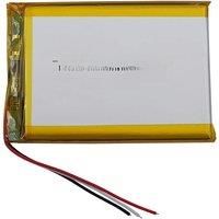 3.7V 2500mAh 9.25Wh NTC 3-Wires Thermistor Li Lithium Battery 605068 Lipo For GSP DashCam Car Camera