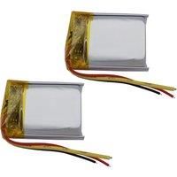 2pcs 3.7V 400mAh 1.48Wh Polymer Li Lithium Battery 902025 Thermistor 3 Wire For GPS MP3 Car Camera