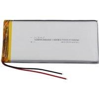 3.7V 4000mAh 14.8Wh 3Wires Thermistor Polymer Li Lithium Battery 6050105 Lipo JST 3Pin 2.0 2.54mm
