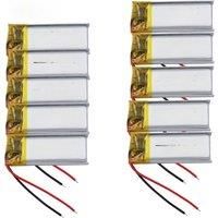 2pcs 3.7V 130mah 0.481Wh Li Battery 401230 Li-ion For Bluetooth Speaker Mp3 Pen